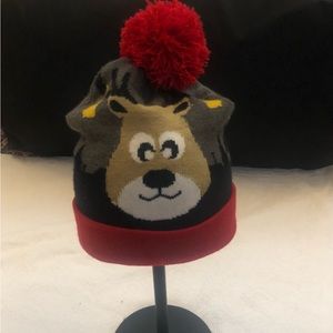 NWOT Festive Fun Pom Pom Festive Fun Beani